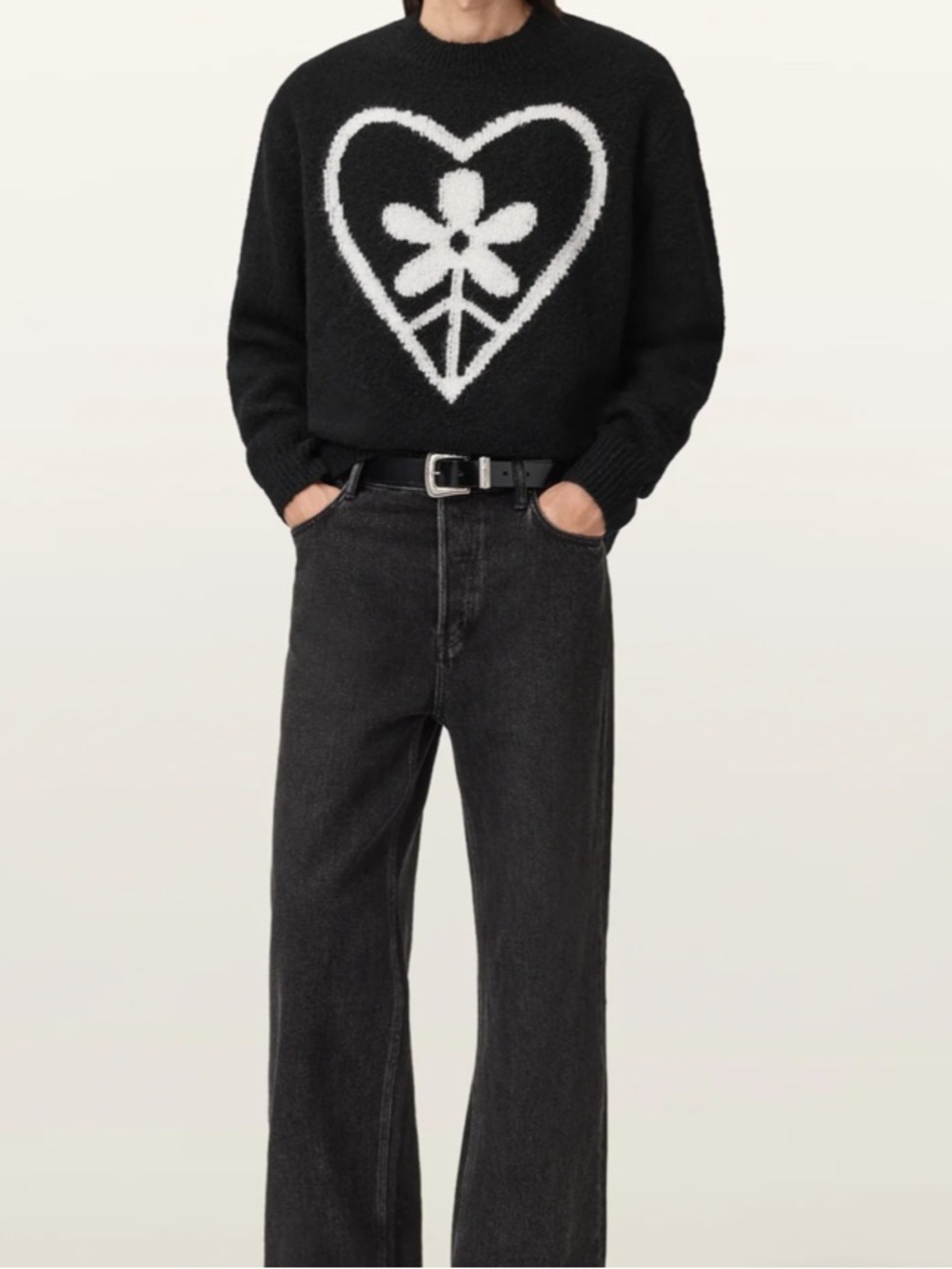 ALL-SAINTS finden crewneck wool sweater M NWT - Picture 2 of 8